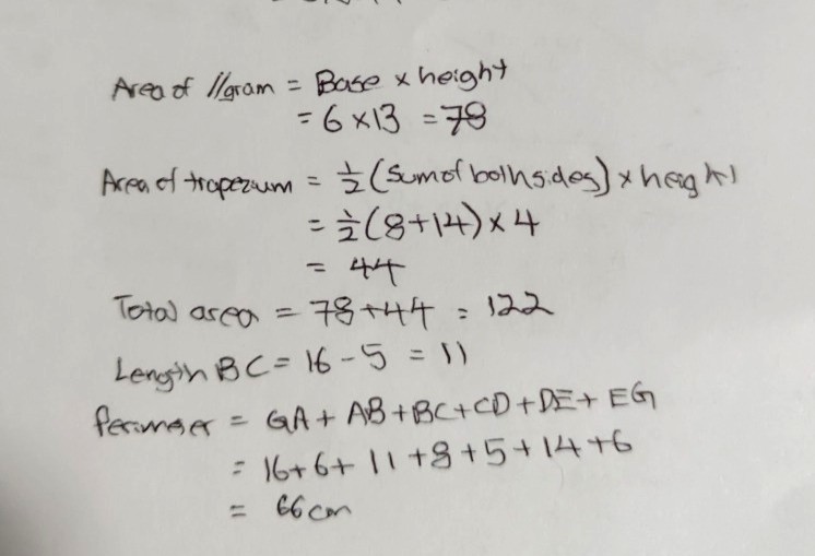 Find the perimeter of ghi