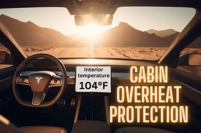 Cabin overheat protection no a/c